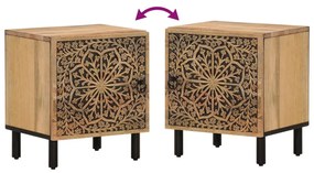 tömör mangófa éjjeliszekrény 40 x 33 x 46 cm