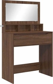 vidaXL Hálószobai Öltözködő Asztalok Barna Tölgy 80 x 39,6 x 135 cm