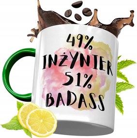 Zöld Bögre Mérnöknek Születésnapra Ajándék fényképes nyomtatással