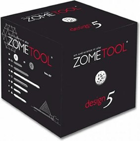 Tudományos modellező készlet - ZomeTool fekete-fehérben - Design 5