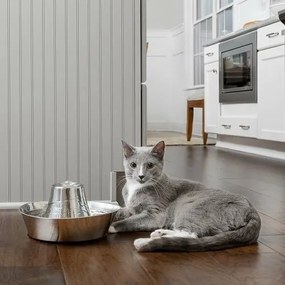 PetSafe® Seaside rozsdamentetlen acélból készültszökőkút 1,8 l