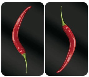 WENKO 2521380100 - Főzőlapfedél 30x52 cm színes/szürke/átlátszó