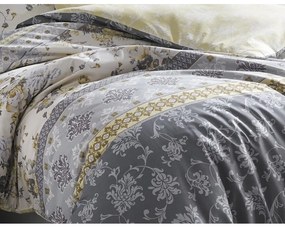 BedTex Vera pamut ágynemét szett szürke, 220 x 200 cm, 2 db 70 x 90 cm