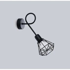 Sollux SL.1108 - Fali lámpa ARTEMIS 1xE14/40W/230V fekete