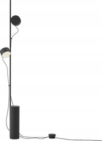 Muuto Post Álló lámpa Padlóra szerelhető Fekete