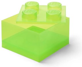 Zöld műanyag gyerek tárolódoboz 25x25x18 cm – LEGO®