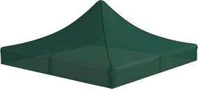Outsunny 3x3 m-es Ünnepi Pavilon Tető Csere Vászon Sötétzöld Oxford Anyagból, Csúcsos, Vízálló és UV-álló Tetővel | Aosom