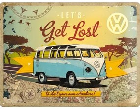 Fém tábla Volkswagen VW - T1 - Let's Get Lost