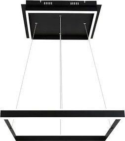 Quadro beltéri függeszték 60w 1670lm ip20 matt fekete