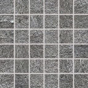 Mozaik Rako Quarzit sötétszürke 30x30 cm matt DDM06738.1