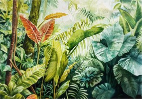 Fotótapéta Dzsungel Levelek Zöld Természet Hálószoba Nappali Tapéta 312x219