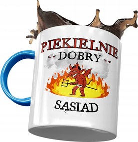 Kék Bögre A Szomszédnak Pokolian Jó Nyomtatott Fotóval