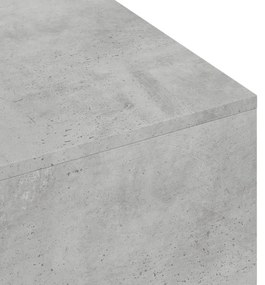 betonszürke szerelt fa dohányzóasztal 100x49,5x31 cm