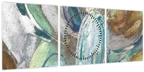 Kép - Absztrakt figurás festészet (órával) (90x30 cm)