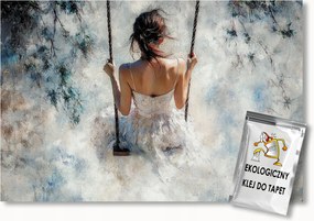 Fotótapéta Flizelina Nő Lány Hinta Relaxáció Boho 400x280 ragasztó