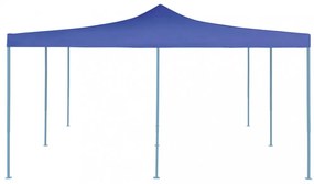 kék összecsukható pavilon 5 x 5 m