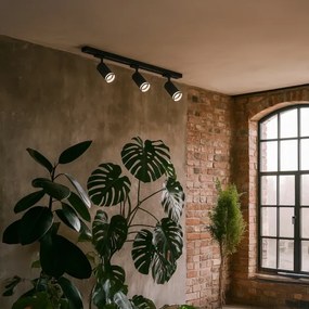 PIPE sínes rendszerbe szerelhető spotlámpa, 3x GU10/10W/230V, fekete