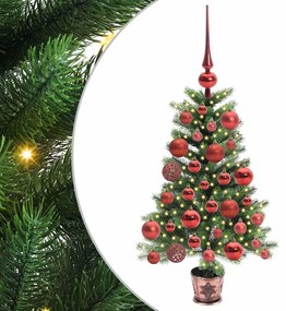 Karácsonyfa 150 LED-del állvánnyal Zöld 65 cm PE