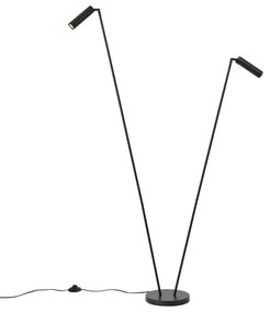 Modern állólámpa fekete 2-lámpás GU10 35mm - Thomas