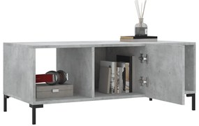 Betonszürke szerelt fa dohányzóasztal 102 x 50 x 40 cm