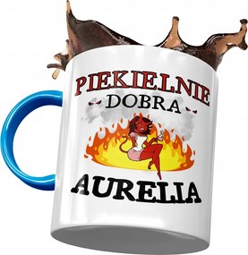 Kék Bögre Aurelia Barátnőknek Ajándék Nyomtatott Fotóval