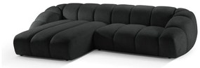 Fekete sarokkanapé (bal oldali) Diana – Micadoni