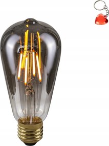 Led izzó Retro E27 4W 2200K ST64 Smoke 801452 ST64 Italux