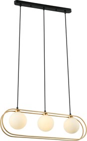 Italux modern függeszték grosetta fekete arany itxpnd-53423-3-gd