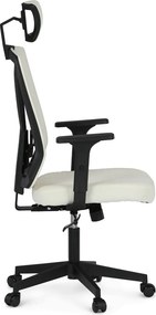 KA-W3137 bézs szövet irodai szék hinta mechanizmussal