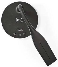 Nedis LTLGQ4M2BK - Dimmelhető lámpa vezeték nélküli töltéssel Qi LED/5,5W/230V 2700-6500K