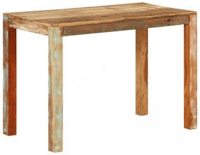 tömör újrahasznosított fa étkezőasztal 110 x 55 x 76 cm