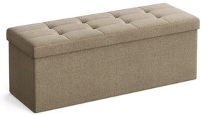 Taburette tárolóhellyel OTTOMAN 110x38 cm, világosbarna