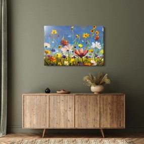 Festett kép egy virágzó rét (90x60 cm)