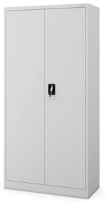 Fém tárolószekrény DAWID, 900 x 1850 x 400 mm, Smart: szürke