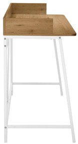 Íróasztal tölgyfa dekoros asztallappal 50x120 cm Savona – Støraa