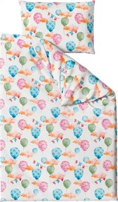 Krepp ágyneműhuzat kiságyba Renforcé BALUNEA fehér Ágyneműhuzat mérete: 45 x 65 cm | 90 x 140 cm