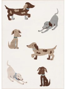 Elefántcsont színű gyerek szőnyeg 120x170 cm Dogsie Pearl – FD