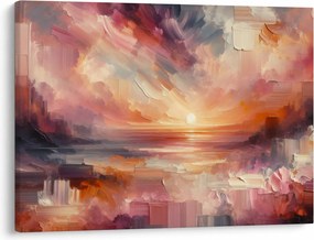Kép - Festett alkonyat (70x50 cm)