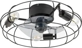 Rabalux cadmus ventilátoros beltéri mennyezeti lámpa 3xe27 ip20 fekete