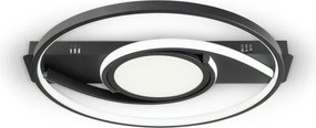 Brilagi - LED Dimmelhető mennyezeti lámpa TWIRL LED/38W/230V fekete + távirányító