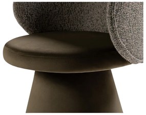 Sötétzöld bársony fotel Inez – Micadoni