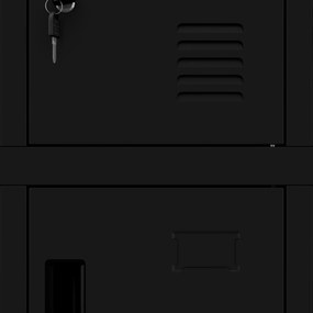 ROBERT fémszekrény 1360 x 1720 x 450 mm, fekete