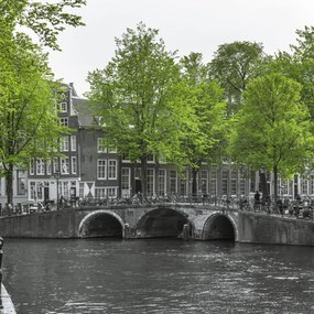 Poszter 40x40cm Csatorna a városon át, Assaf Frank