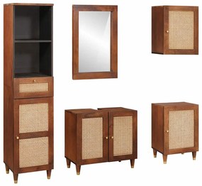 Fürdőszobai bútorok fiókkal ajtóval 5 pcs 38 x 33 x 160 cm