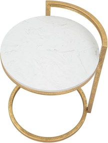 Kerek tárolóasztal márvány asztallappal ø 40,5 cm Round Marble – Mauro Ferretti