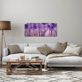 Kép - Szarvasok egy varázslatos erdőben (120x50 cm)