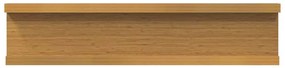 vidaXL Falpolc polcokkal tárolóval 4 pcs Bézs 40 x 9 x 3 cm Faanyag