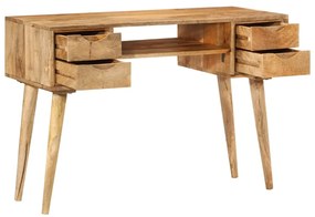 tömör mangófa íróasztal fiókokkal 110 x 47 x 76 cm