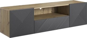 Asha fali TV-szekrény 167 cm - artisan /rivier stone matt
