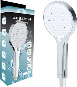 Zuhanyfej zuhanyfej állítható vízsugárral 5+1 More víztakarékos